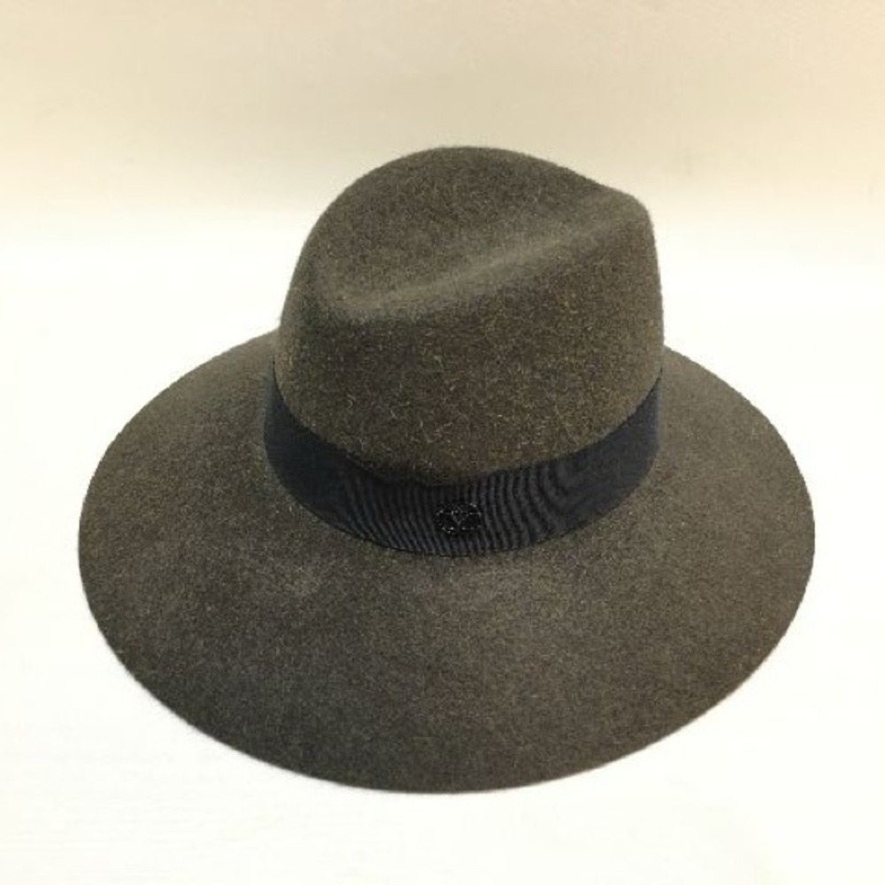 Stylish Olive Green Wide  Maison Michel Henrietta Hat.Never used.No tag.M size